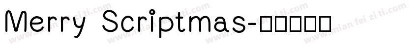 Merry Scriptmas字体转换